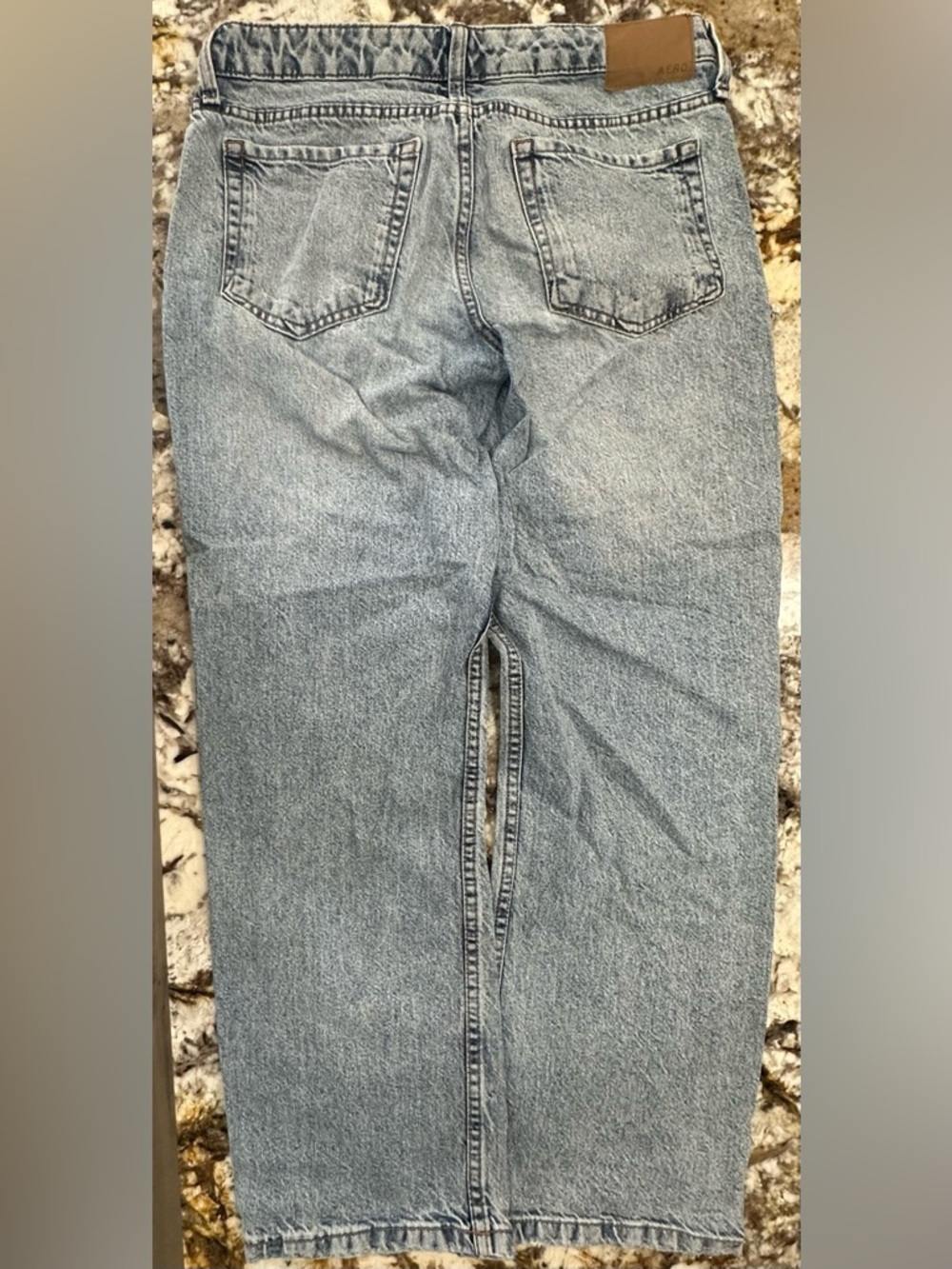 Aeropostale Light Blue Low Rise Baggy Jeans